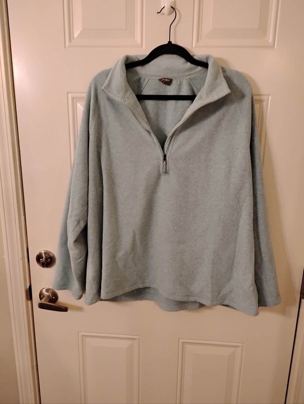 Eddie Bauer Quarter-Zip Light Blue Women's Sweater